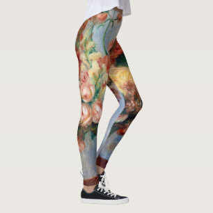 Pierre-Auguste Renoir - Blumen in einer Vase Leggings