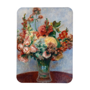 Pierre-Auguste Renoir - Blumen in einer Vase Magnet