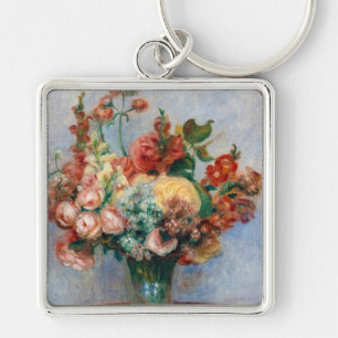 Pierre-Auguste Renoir - Blumen in einer Vase Schlüsselanhänger