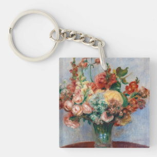 Pierre-Auguste Renoir - Blumen in einer Vase Schlüsselanhänger