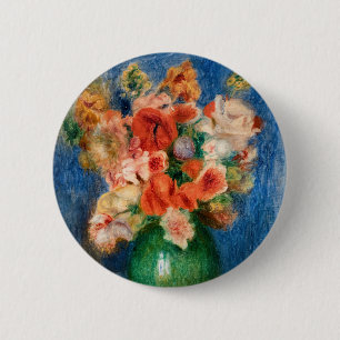 Pierre-Auguste Renoir - Blumenstrauß Button