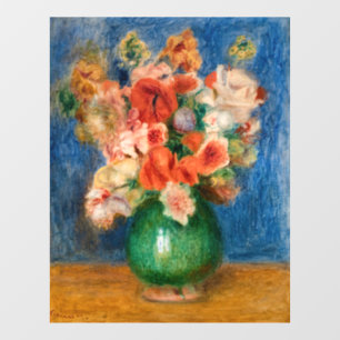 Pierre-Auguste Renoir - Blumenstrauß Fensteraufkleber