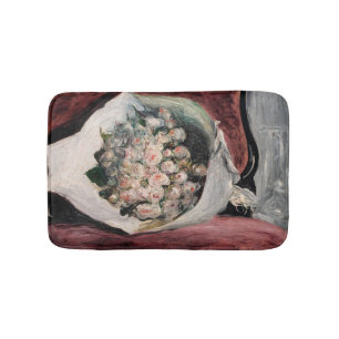Pierre-Auguste Renoir - Blumenstrauß in einer Loge Badematte