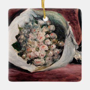 Pierre-Auguste Renoir - Blumenstrauß in einer Loge Keramikornament