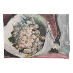 Pierre-Auguste Renoir - Blumenstrauß in einer Loge Kissenbezug