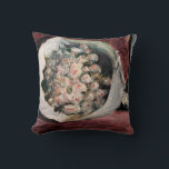 Pierre-Auguste Renoir - Bouquet in einer Box Kissen<br><div class="desc">Bouquet in a Box at the Opera / Bouquet dans une loge - Pierre-Auguste Renoir,  1878-80</div>