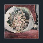 Pierre-Auguste Renoir - Bouquet in einer Box Magnet<br><div class="desc">Bouquet in a Box at the Opera / Bouquet dans une loge - Pierre-Auguste Renoir, 1878-80</div>