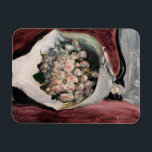 Pierre-Auguste Renoir - Bouquet in einer Box Magnet<br><div class="desc">Bouquet in a Box at the Opera / Bouquet dans une loge - Pierre-Auguste Renoir, 1878-80</div>