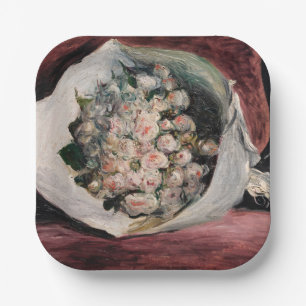 Pierre-Auguste Renoir - Bouquet in einer Box Pappteller