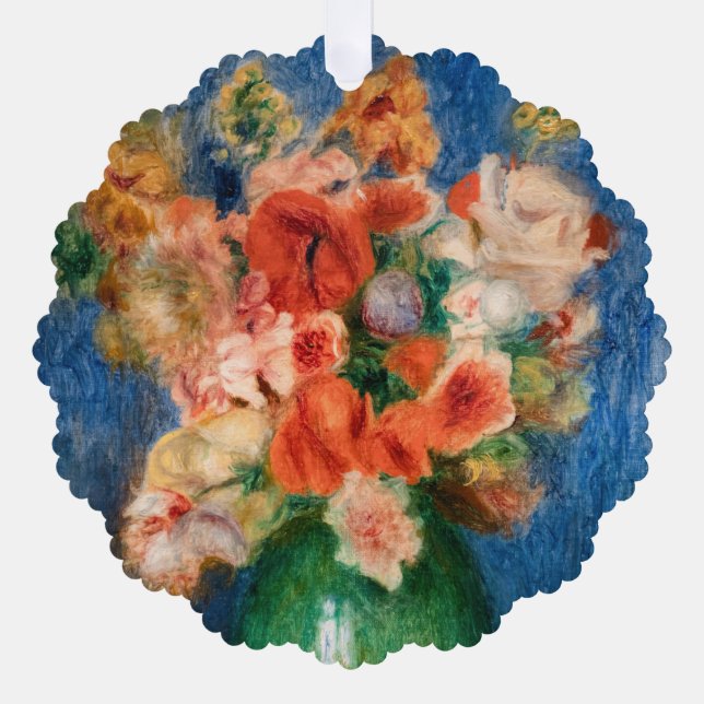 Pierre-Auguste Renoir - Bouquet Ornament Karte (Vorderseite)