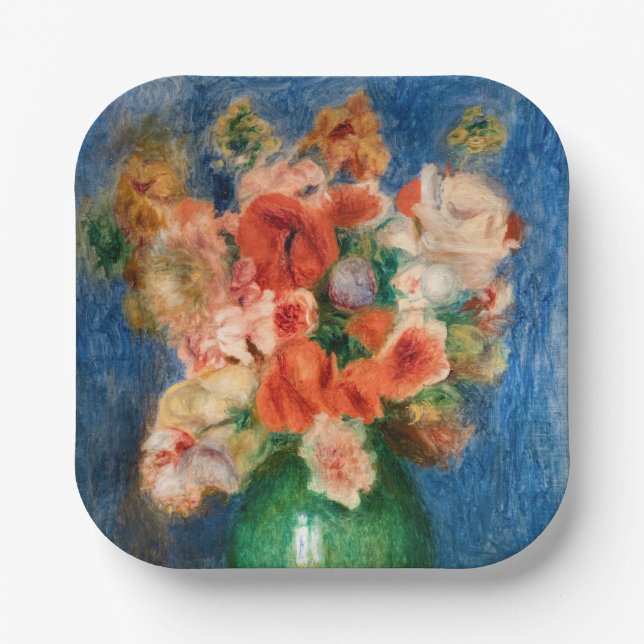 Pierre-Auguste Renoir - Bouquet Pappteller (Vorderseite)