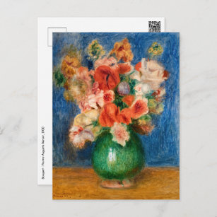 Pierre-Auguste Renoir - Bouquet Postkarte