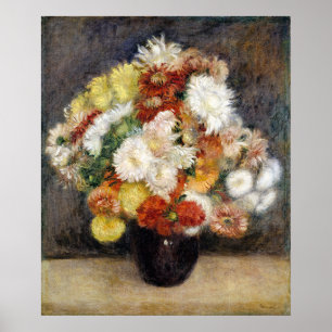 Pierre-Auguste Renoir Chrysanthemenstrauß  Poster