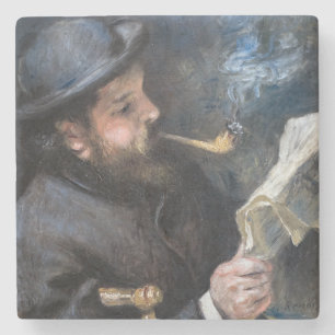 Pierre-Auguste Renoir - Claude Monet lesend Steinuntersetzer
