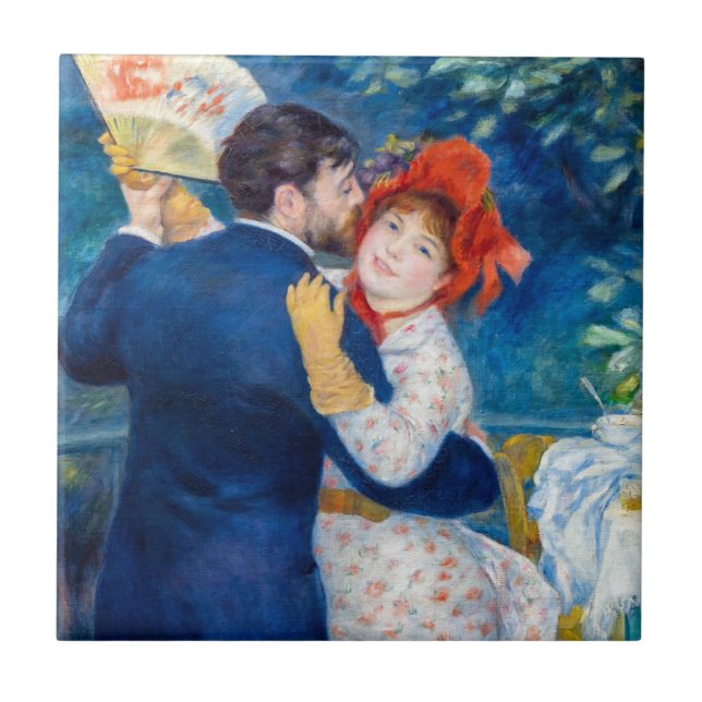 Pierre-Auguste Renoir - Country Dance Fliese (Vorderseite)