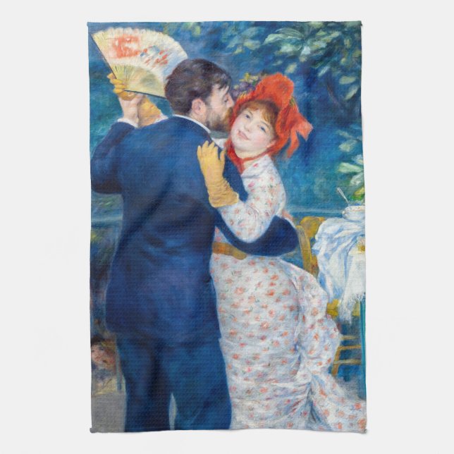 Pierre-Auguste Renoir - Country Dance Geschirrtuch (Vertikal)
