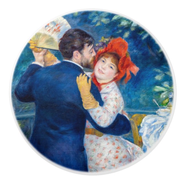 Pierre-Auguste Renoir - Country Dance Keramikknauf (Vorderseite)