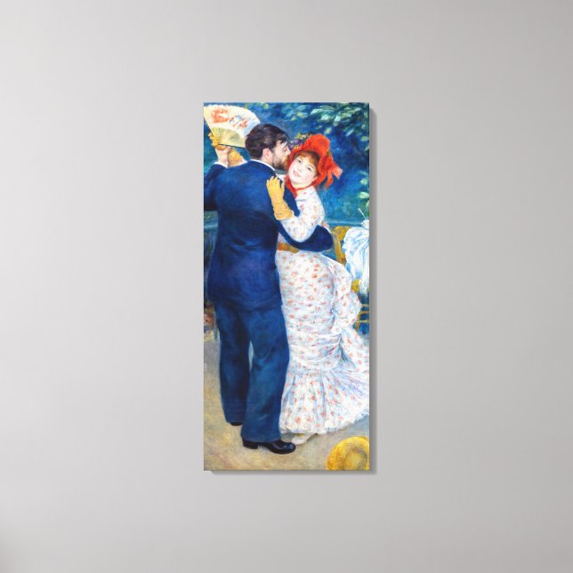 Pierre-Auguste Renoir - Country Dance Leinwanddruck (Vorderseite)