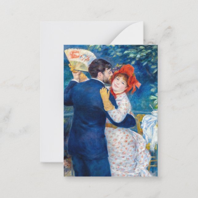Pierre-Auguste Renoir - Country Dance Mitteilungskarte (Vorderseite)