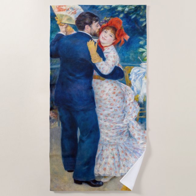 Pierre-Auguste Renoir - Country Dance Strandtuch (Vorderseite)