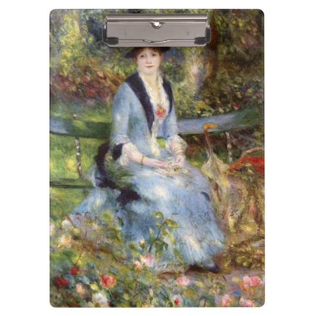 Pierre-Auguste Renoir - Dans les Rose Klemmbrett (Vorderseite)