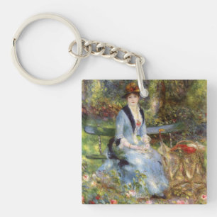 Pierre-Auguste Renoir - Dans les Rose Schlüsselanhänger