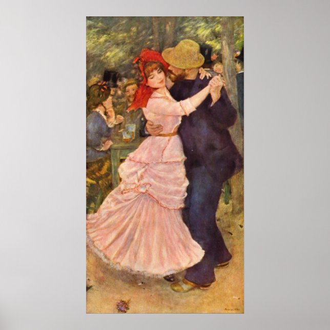 Pierre-Auguste Renoir - Danse à Bougival (1883) Poster (Vorne)