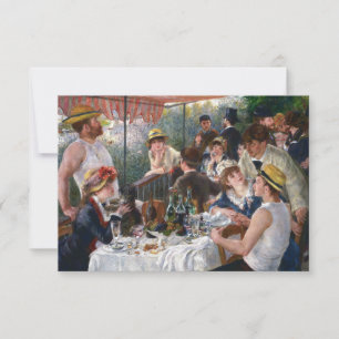 Pierre-Auguste Renoir - Das Boating Party-Mittages Dankeskarte