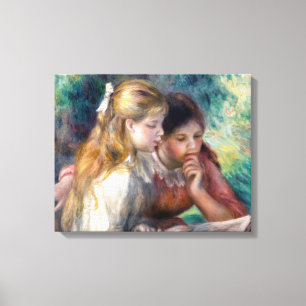 Pierre-Auguste Renoir - Das Lesen Leinwanddruck