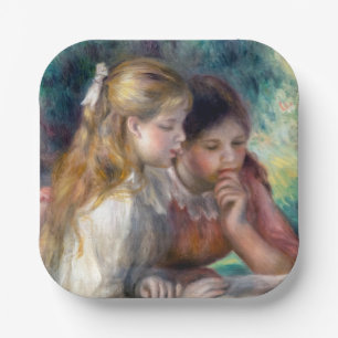 Pierre-Auguste Renoir - Das Lesen Pappteller