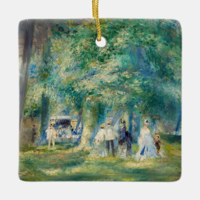 Pierre-Auguste Renoir - Das Party in Saint-Cloud Keramikornament (Vorderseite)