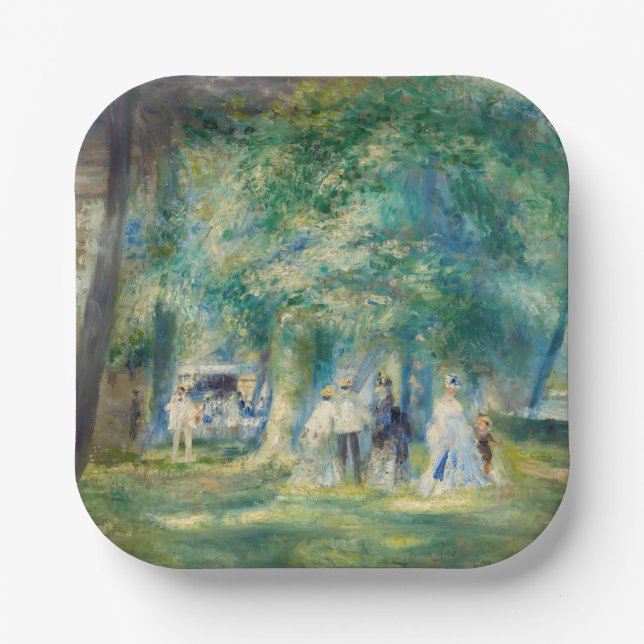 Pierre-Auguste Renoir - Das Party in Saint-Cloud Pappteller (Vorderseite)