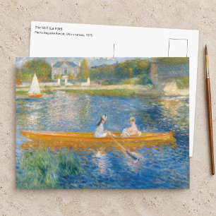 Pierre-Auguste Renoir - Das Skiff Postkarte