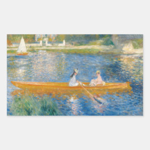 Pierre-Auguste Renoir - Das Skiff Rechteckiger Aufkleber