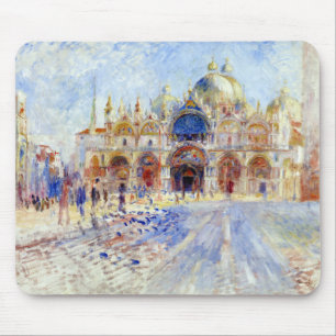 Pierre Auguste Renoir Der Platz San Marco, Venedig Mousepad