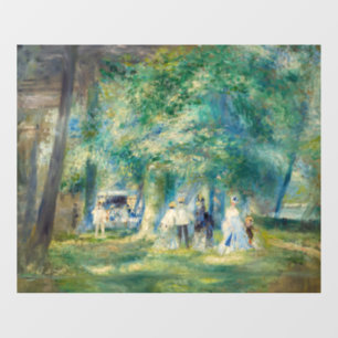 Pierre-Auguste Renoir - Die Party in Saint-Cloud Fensteraufkleber