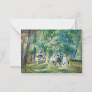 Pierre-Auguste Renoir - Die Party in Saint-Cloud Mitteilungskarte