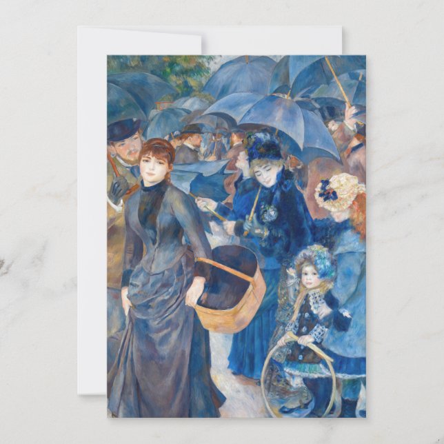 Pierre-Auguste Renoir - Die Umbrellas Einladung (Vorderseite)