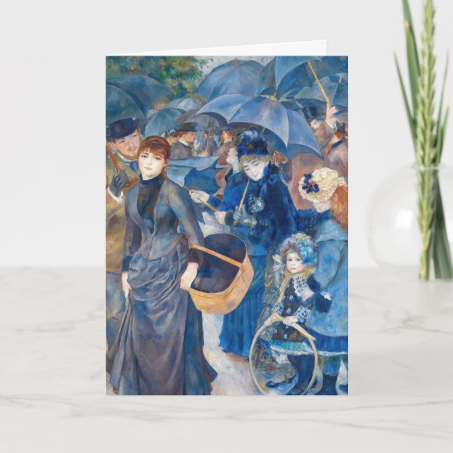 Pierre-Auguste Renoir - Die Umbrellas Karte (Vorderseite)