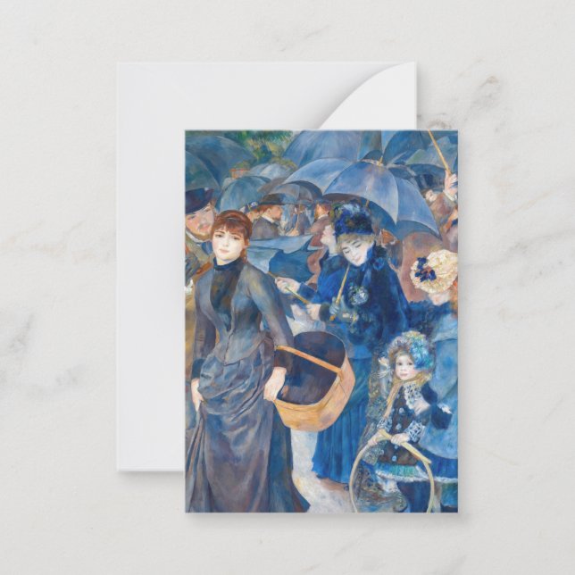 Pierre-Auguste Renoir - Die Umbrellas Mitteilungskarte (Vorderseite)