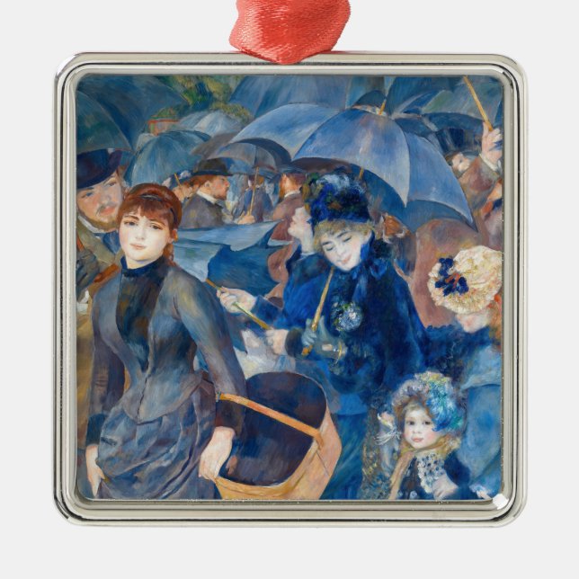 Pierre-Auguste Renoir - Die Umbrellas Ornament Aus Metall (Vorne)