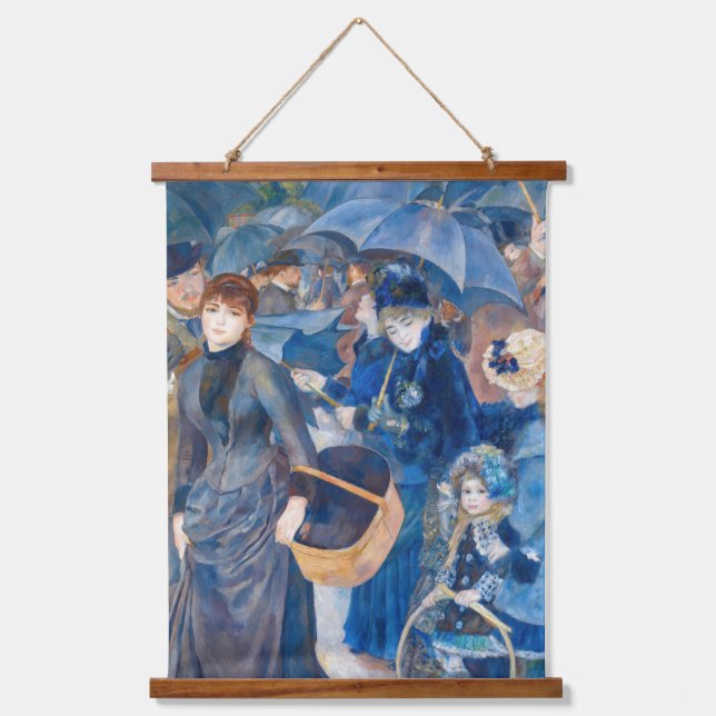 Pierre-Auguste Renoir - Die Umbrellas Wandteppich Mit Holzrahmen (Vorderseite)