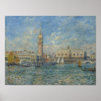 Pierre Auguste Renoir Doges Palace Venice Italien Poster