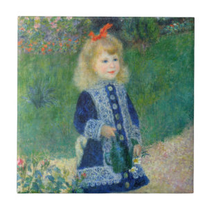 Pierre-Auguste Renoir - Ein Mädchen mit einer Gieß Fliese