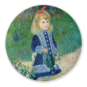 Pierre-Auguste Renoir - Ein Mädchen mit einer Gieß Keramikknauf