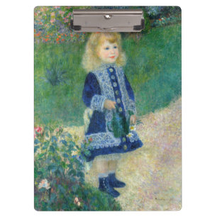 Pierre-Auguste Renoir - Ein Mädchen mit einer Gieß Klemmbrett