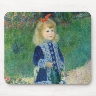 Pierre-Auguste Renoir - Ein Mädchen mit einer Gieß Mousepad