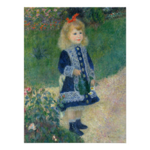 Pierre Auguste Renoir Ein Mädchen mit einer Gießka Poster