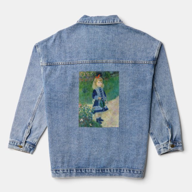 Pierre-Auguste Renoir - Ein Mädchen mit einer Wass Jeansjacke (Rückseite)