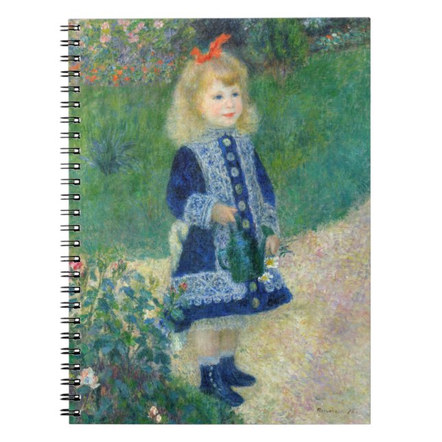 Pierre-Auguste Renoir - Ein Mädchen mit einer Wass Notizblock (Vorderseite)